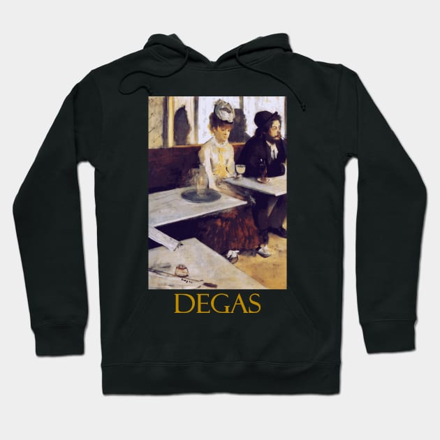 The Absinthe Drinker by Edgar Degas Hoodie by Naves